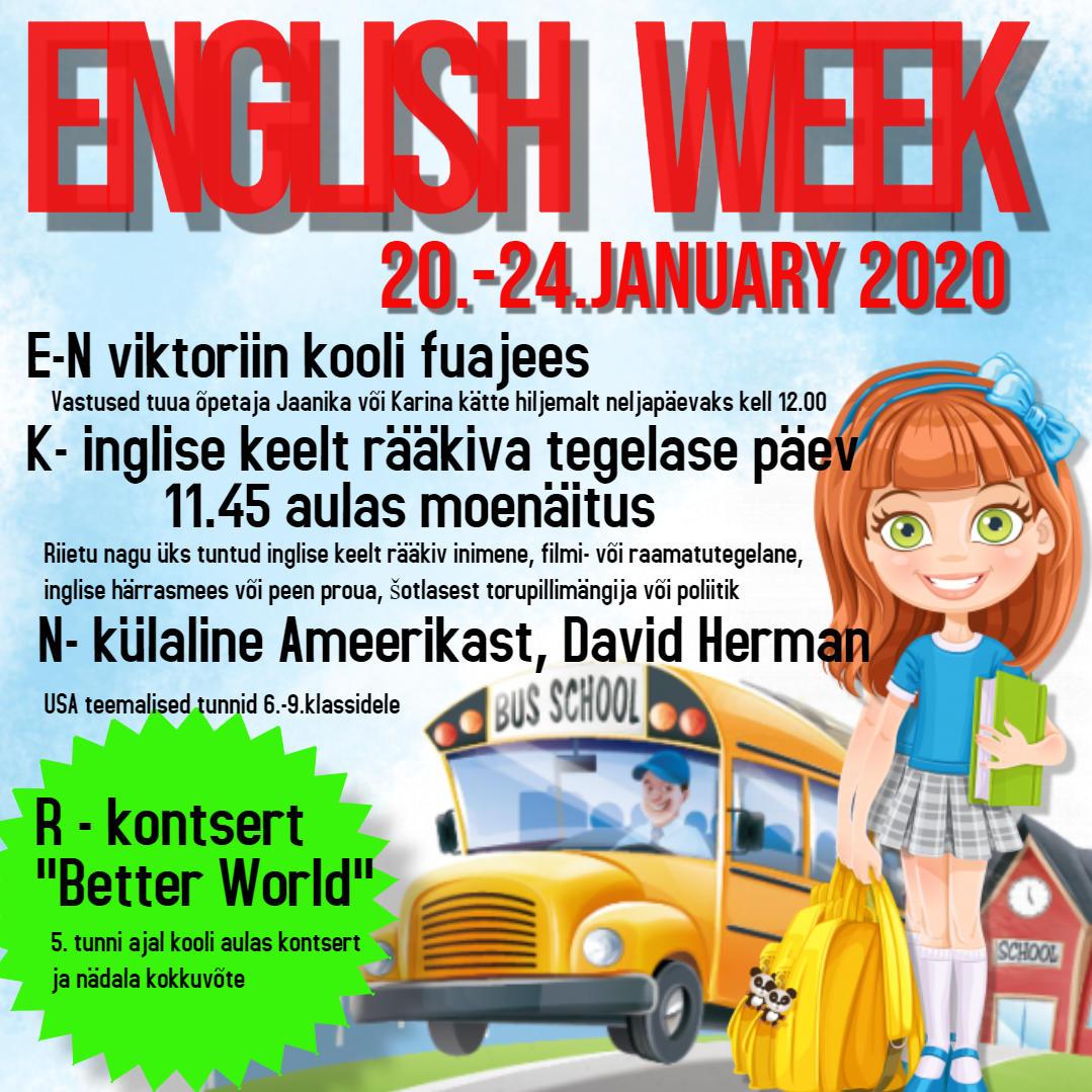 English Week – Learning a Language Through Songs, vol 2 | Mäetaguse Põhikool
